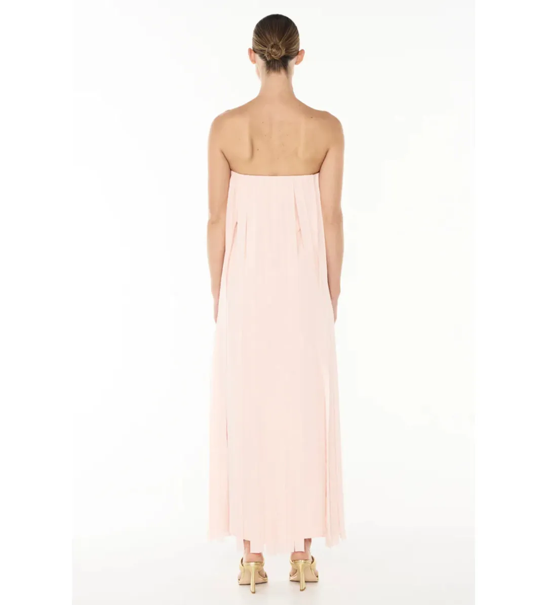 Manning Cartell Boundless Strapless Midi Dress Blush Size 10 for rent on The Volte - main image