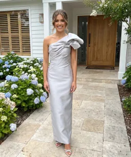 Eliya The Label Ashton Gown Silver Size M / AU 10 for rent on The Volte - image 1