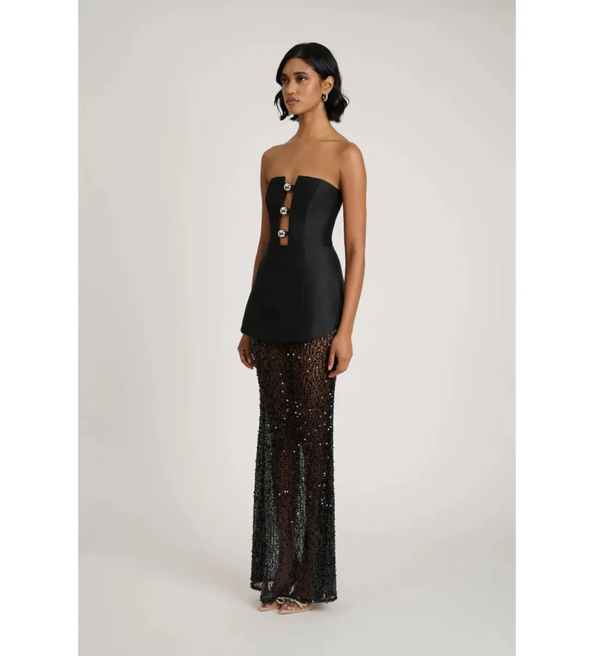 Eliya The Label Nerissa Dress in Black Size M/AU10 - Image 3