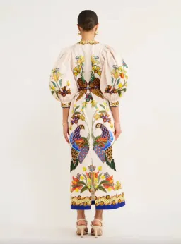 Alemais Effie Puff Sleeved Dress Print Size 12 for rent on The Volte - image 4