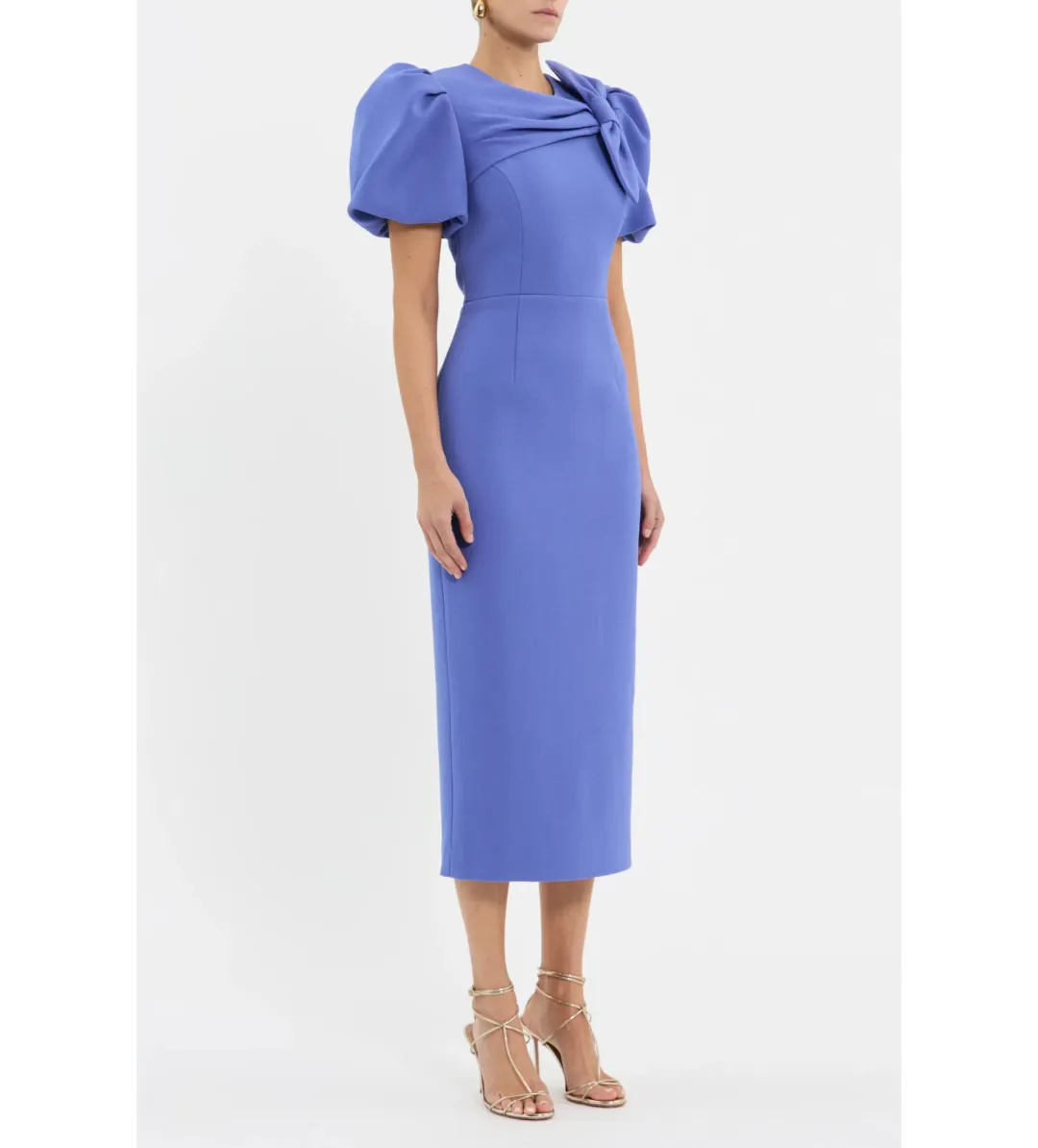 Rebecca Vallance Violetta Midi Dress Periwinkle Blue Size 10 for rent on The Volte - main image