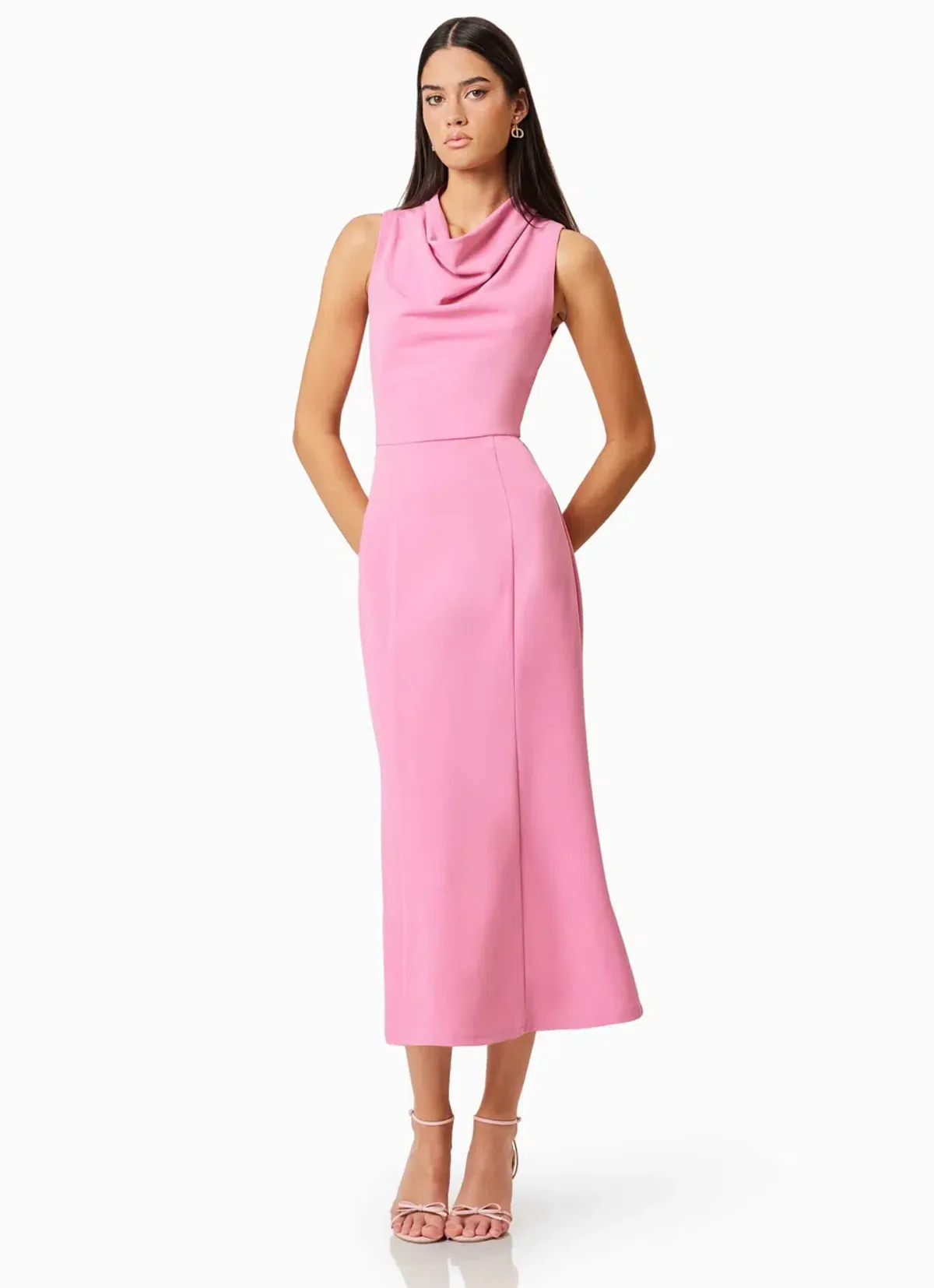 Elliat Jamie Midi Dress in Pink Size 6 - Image 2