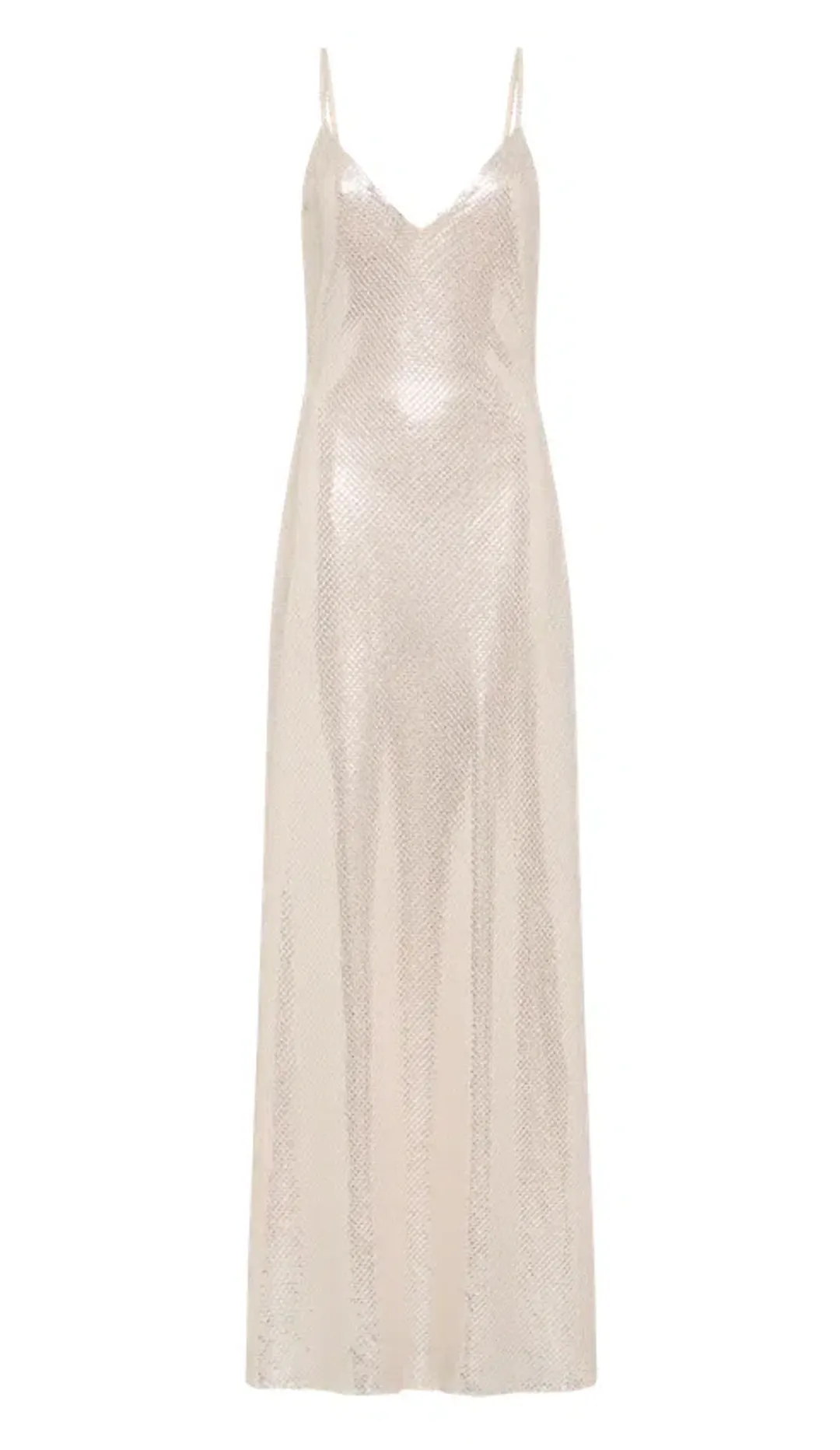 Manning Cartell High Voltage Slip Dress Nude Silver Size 4 for rent on The Volte - main image