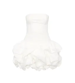Aje Violette Bubble Hem Mini Dress Ivory Size 10 for rent on The Volte - image 7
