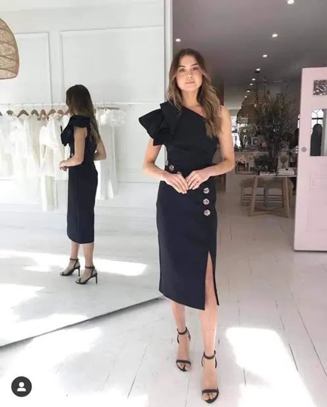 Acler Lynch Dress Black Size 8 for rent on The Volte - main image