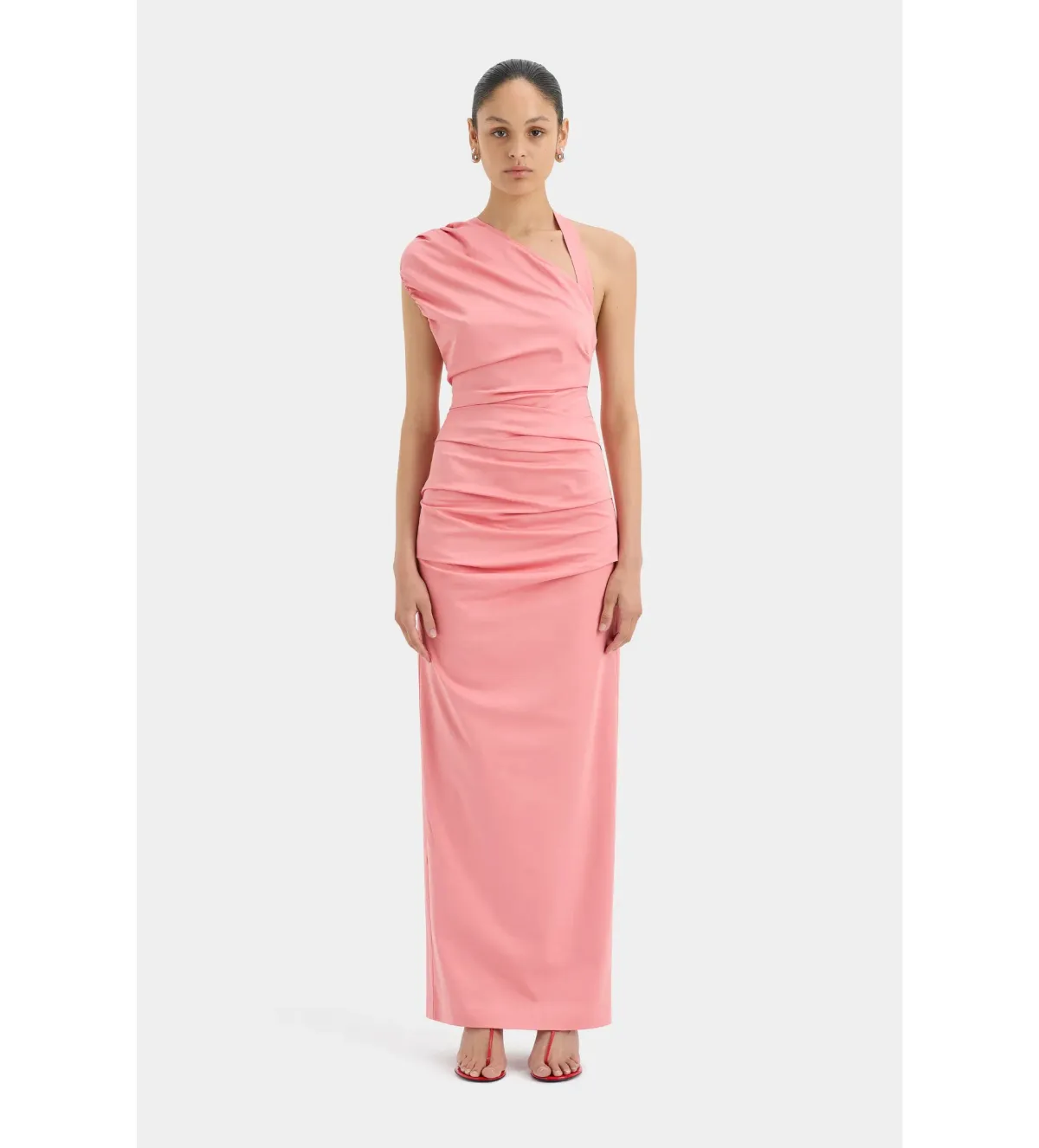 Sir the Label Giacomo Gathered Gown Pink Size 1 AU 8 - Image 1