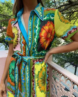 Alemais Disco Daisy Shirt Dress Size AU 14 for rent on The Volte - image 4