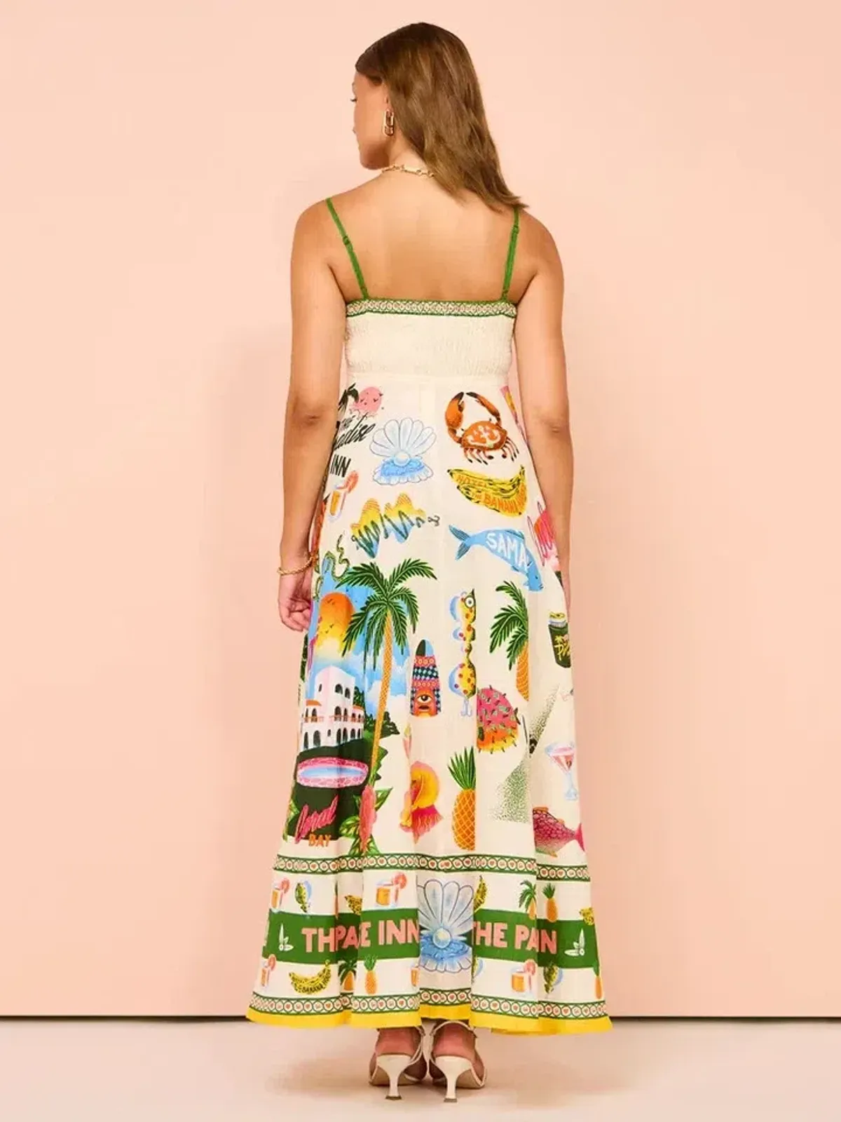 Alemais Paradiso Midi Sundress Multi Size AU 12 - Image 4