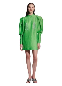 Alemais Dazzle Mini Dress in Green Size AU 8 for rent on The Volte - image 1