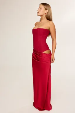 HNTR The Label Huxley Gown Wine Size M/AU 10 for rent on The Volte - image 3