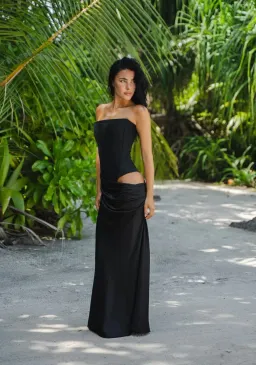 HNTR The Label Huxley Maxi Gown Black Size M / AU 10 for rent on The Volte - image 2