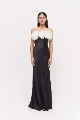 Rachel Gilbert Eyelar Gown Black Size 3 / AU 12 for rent on The Volte - image 1
