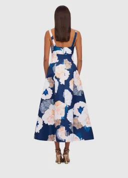 Leo Lin Odette Midi Dress Rosebud for rent on The Volte - image 2