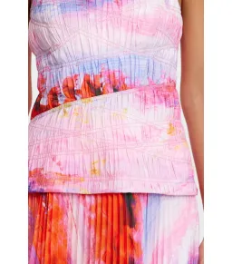 Acler Rockland Midi Dress in Violet Canvas Size AU 6 for rent on The Volte - image 4