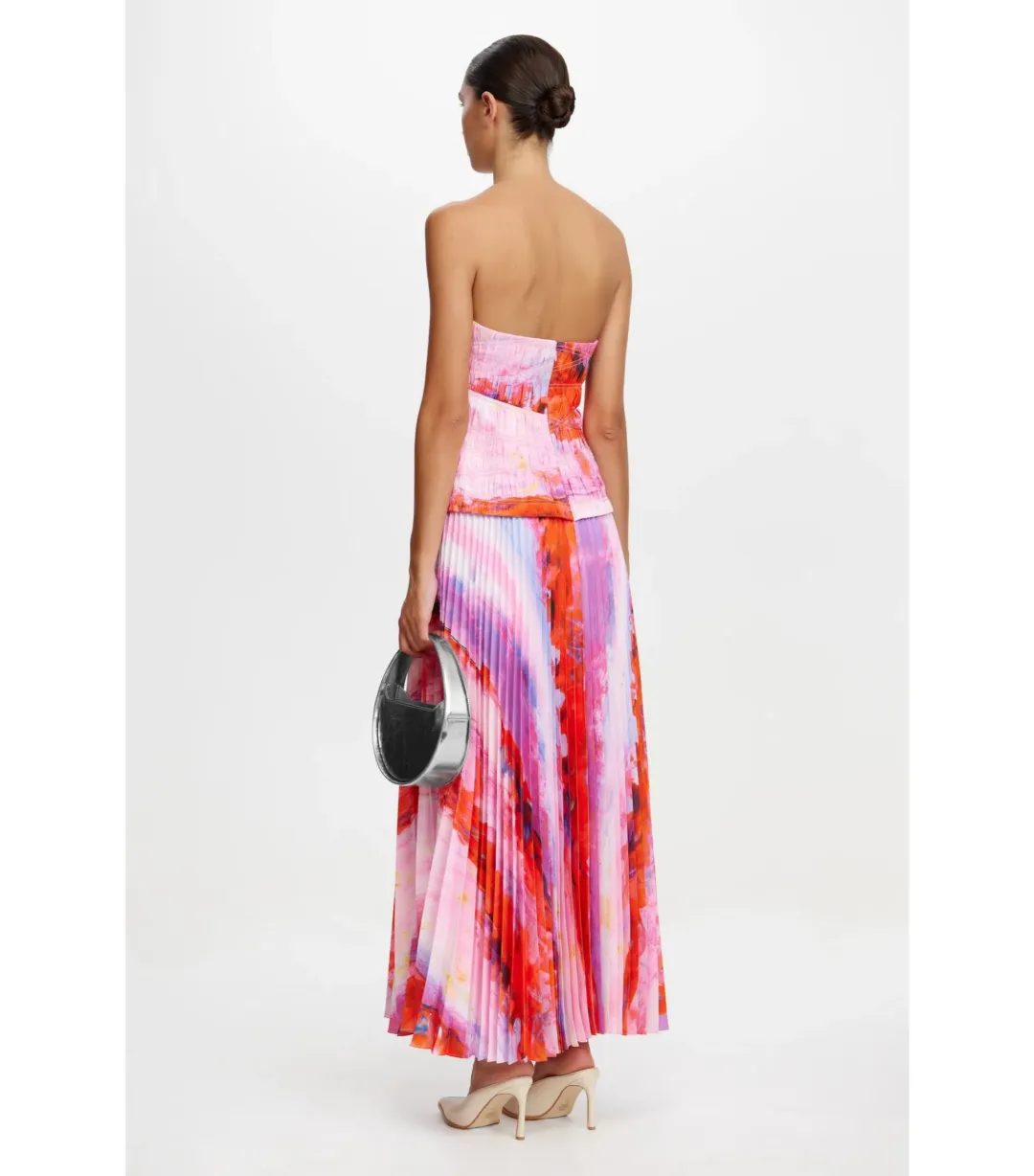 Acler Rockland Midi Dress in Violet Canvas Size AU 6 for rent on The Volte - main image