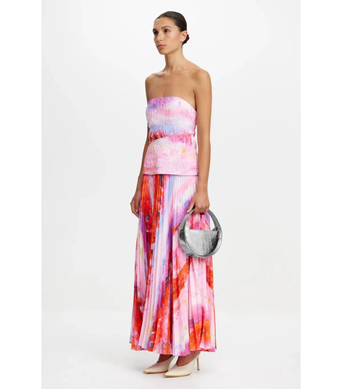 Acler Rockland Midi Dress in Violet Canvas Size AU 6 - Image 2