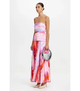 Acler Rockland Midi Dress in Violet Canvas Size AU 6 for rent on The Volte - image 2