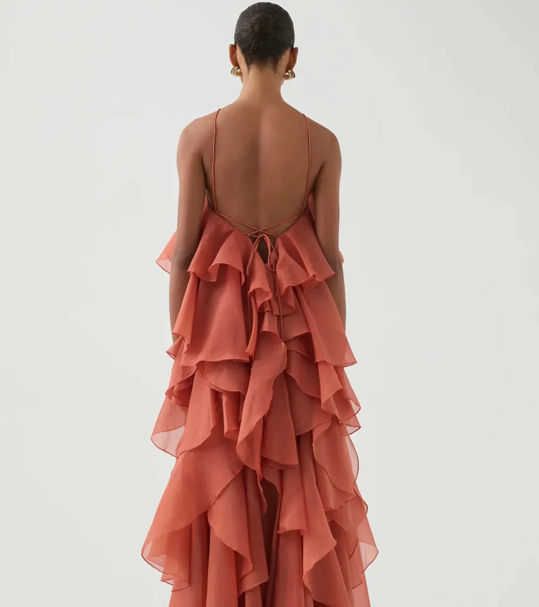 Aje Pandorea Layered Maxi Dress - Size 10 for rent on The Volte - main image