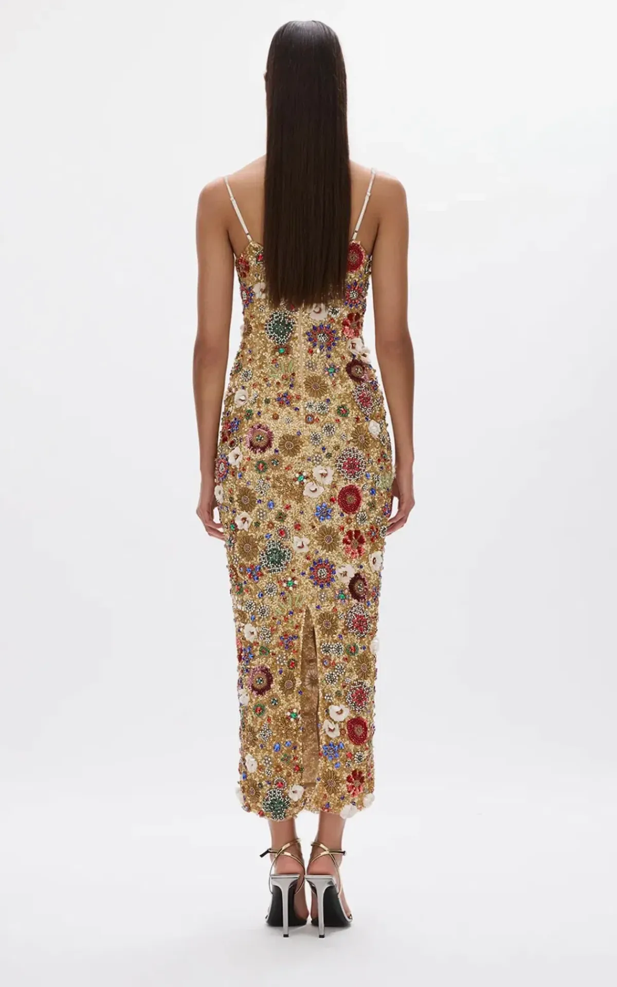 RACHEL GILBERT FRANCESCA GOWN DRESS GOLD SIZE 1 AU 8 - Image 4