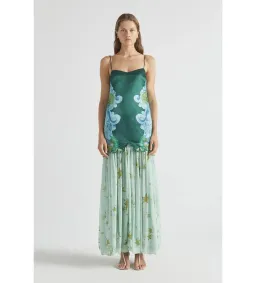 Antipodean Runaway Star Drop Waist Gown Maxi Dress in Emerald Size AU 12 for rent on The Volte - image 1