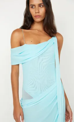 Bec & Bridge Danka Asym Dress Blue Size 8 for rent on The Volte - image 3