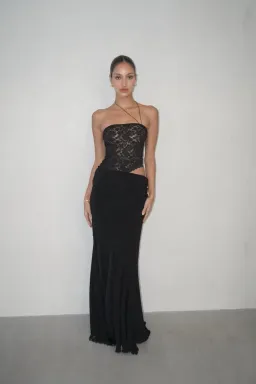 Deconduarte Ilona Maxi Dress Black Size 8 for rent on The Volte - image 1