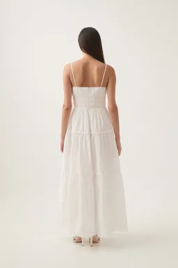 Aje Pendulum Maxi Dress in Ivory Size 6 for rent on The Volte - image 3