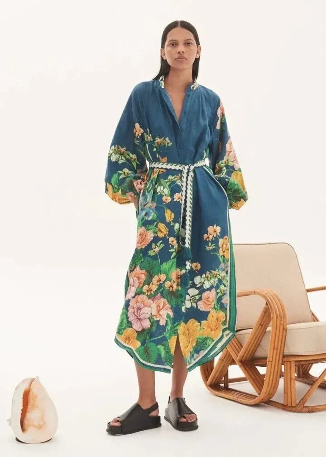 Alemais Lyla Shirt Dress Size 16 for rent on The Volte - main image