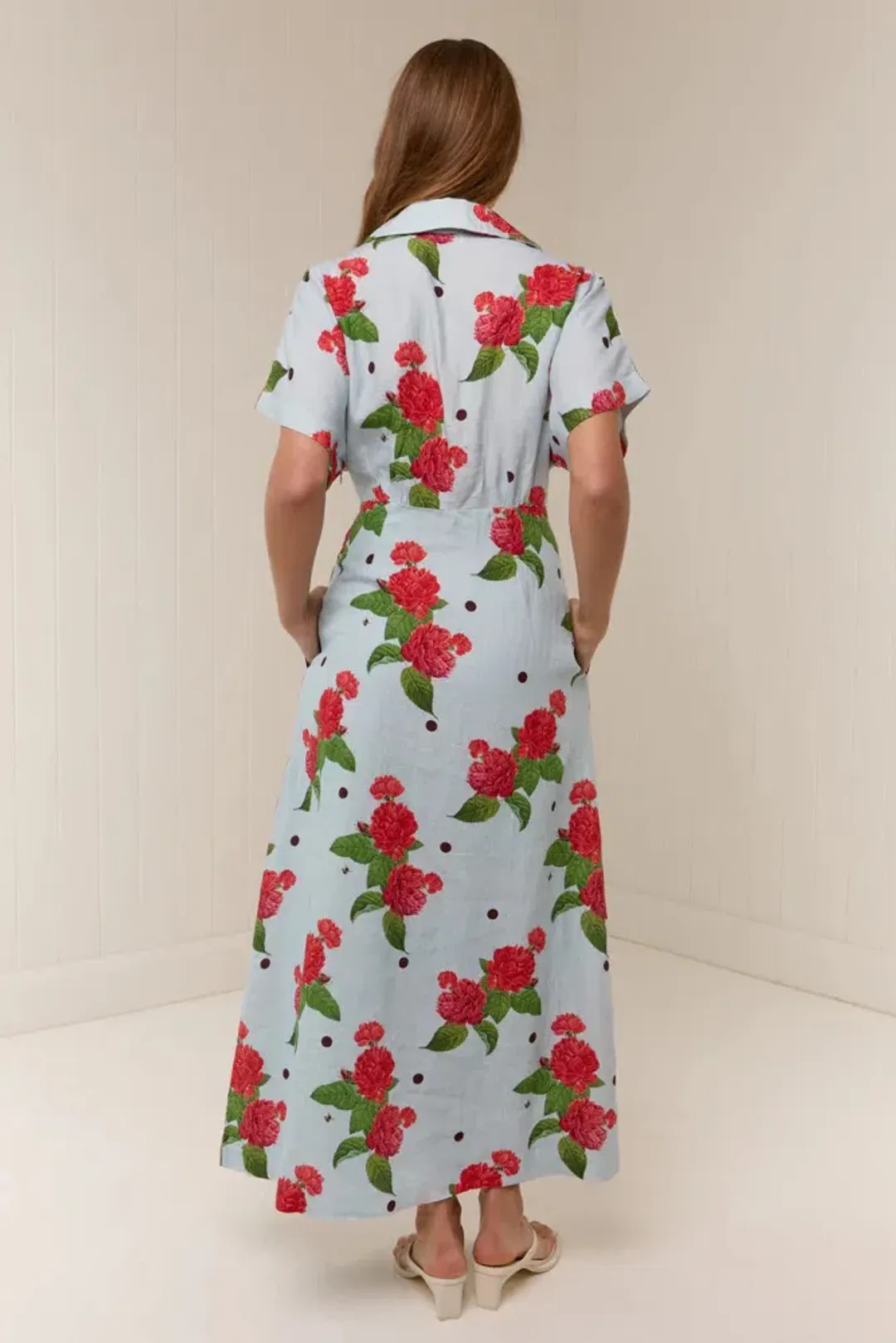 Palm Noosa Jasmine Midi Dress Sky Garden Size 14 for rent on The Volte - main image
