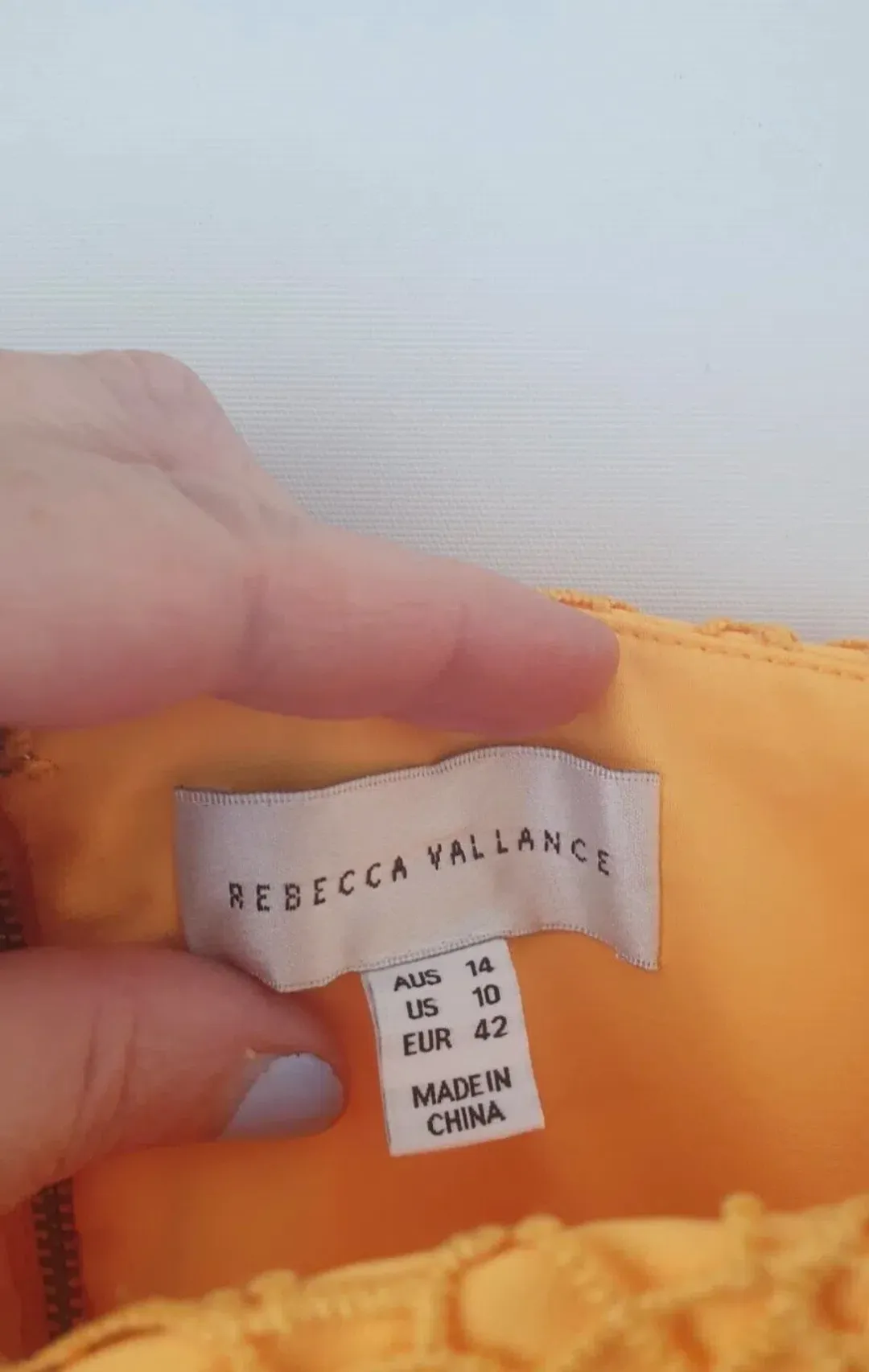 Rebecca Vallance Baha Dress Saffron Yellow In AU 14 US 10 EUR 42 for rent on The Volte - main image