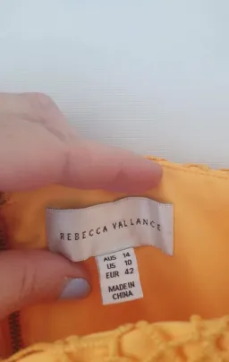 Rebecca Vallance Baha Dress Saffron Yellow In AU 14 US 10 EUR 42 for rent on The Volte - image 5