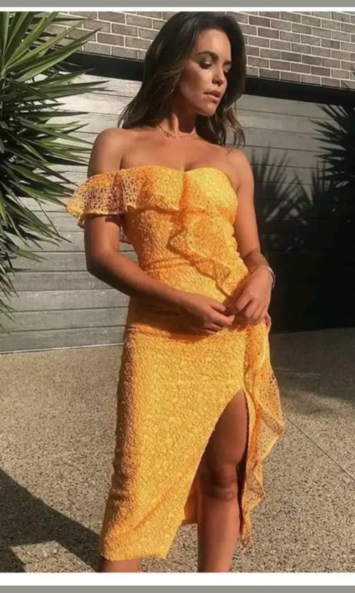 Rebecca Vallance Baha Dress Saffron Yellow In AU 14 US 10 EUR 42 - Image 2