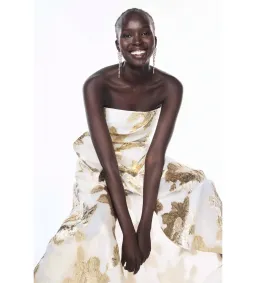 Manning Cartell Paved With Gold Gown White/Ivory Size 8 for rent on The Volte - image 2