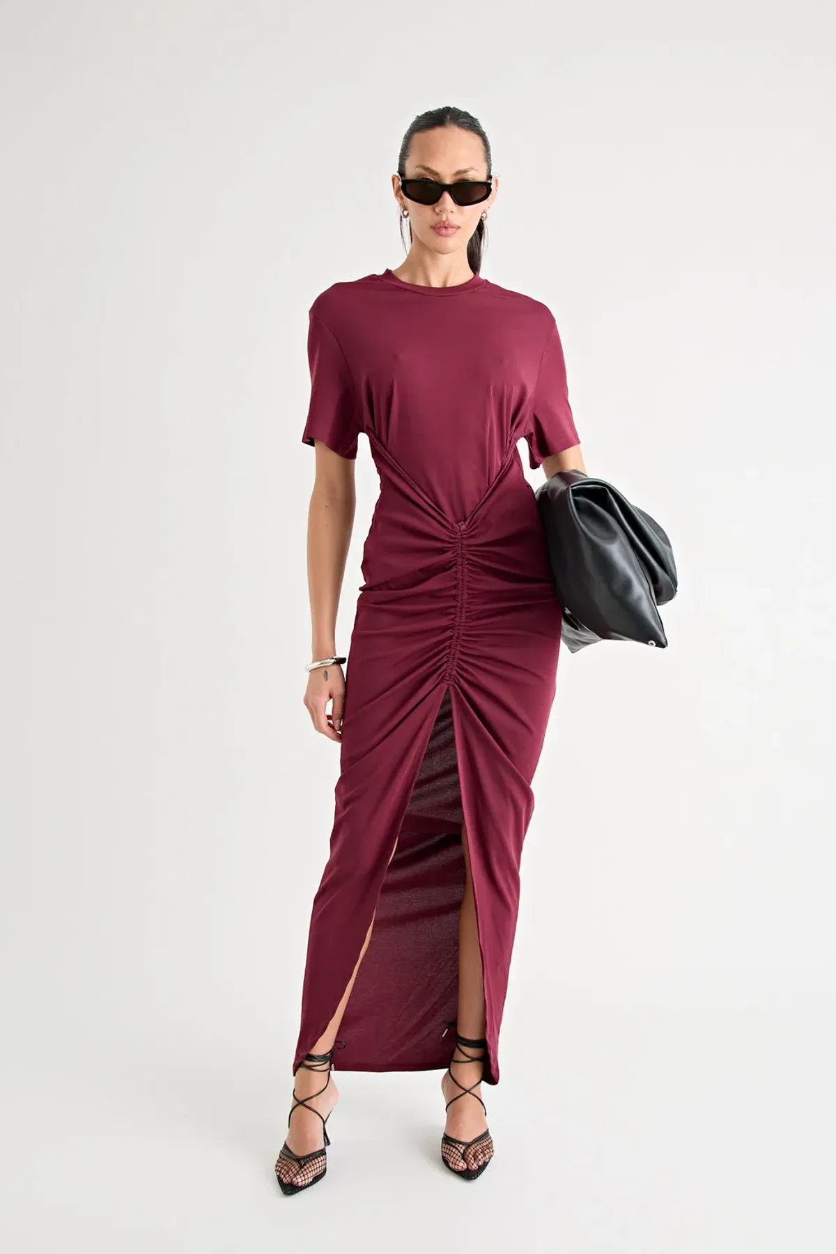 Pfeiffer Niko Maxi Dress in Burgundy Size M/AU 10 - Image 1