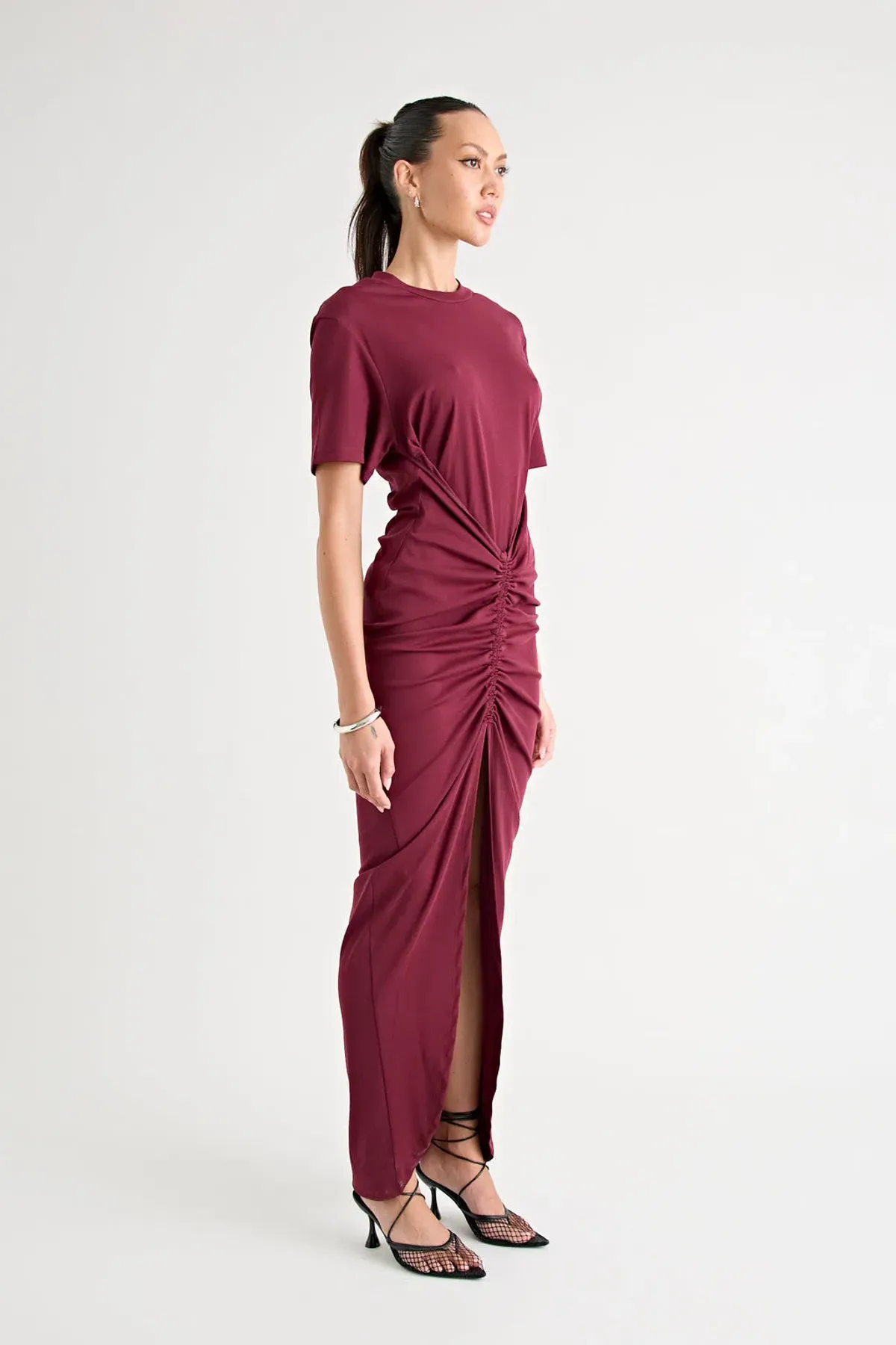 Pfeiffer Niko Maxi Dress in Burgundy Size M/AU 10 - Image 2