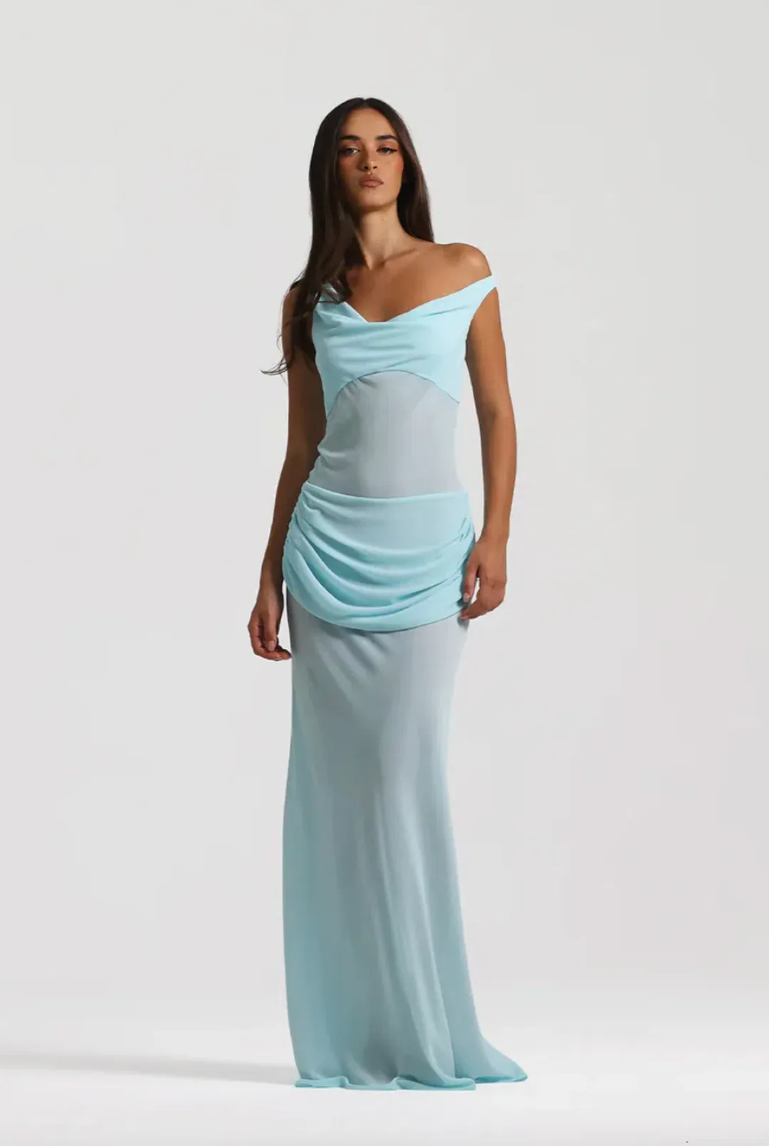 Natalie rolt, Cadence Gown, baby blue, size 8 for rent on The Volte - main image