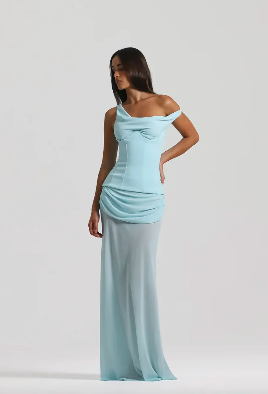 Natalie rolt, Cadence Gown, baby blue, size 10 for rent on The Volte - main image
