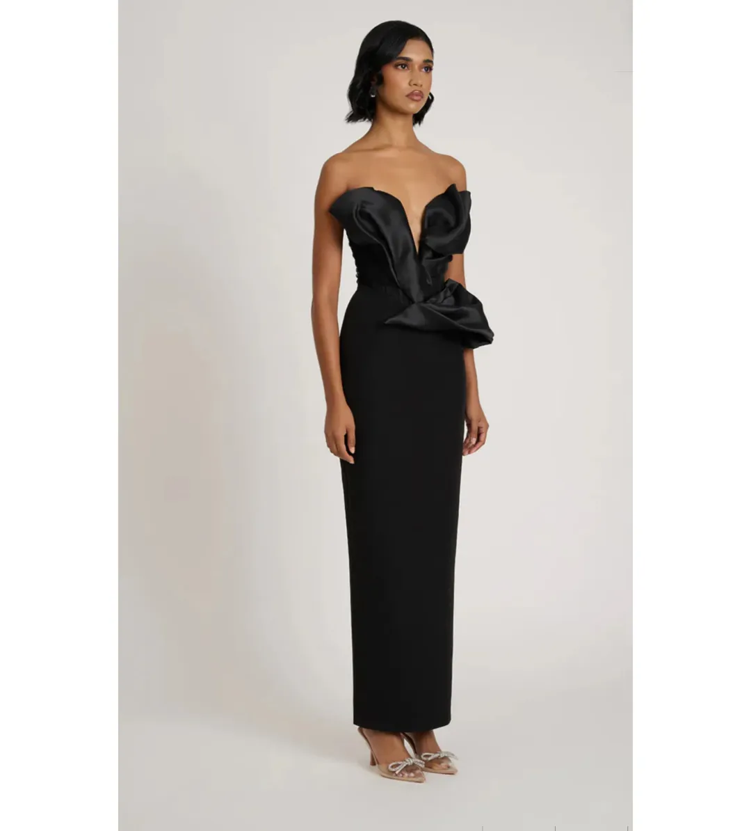 Eliya The Label Auri Gown Black Size 12 for rent on The Volte - main image
