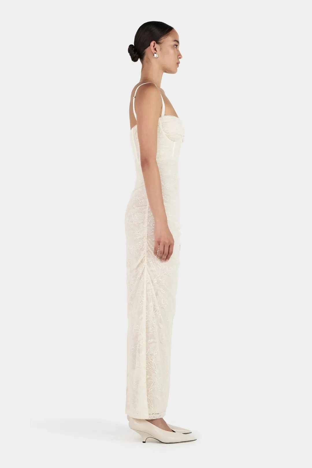 Campari Lace Dress Cream for rent on The Volte - main image