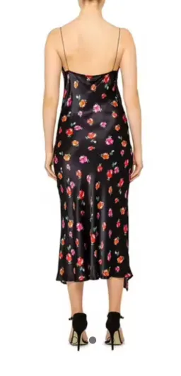 Bec & Bridge Black Floral Midi Slip Dress Size AU6 / US 2 for rent on The Volte - image 2