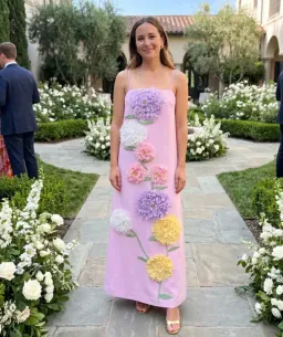 Elliatt Buttercup Embroidered Maxi Dress in Purple Size M/ AU 10 for rent on The Volte - image 1