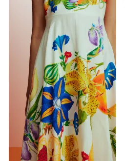 Alemais Flores Midi Sundress Multi Floral Size 10 for rent on The Volte - image 2
