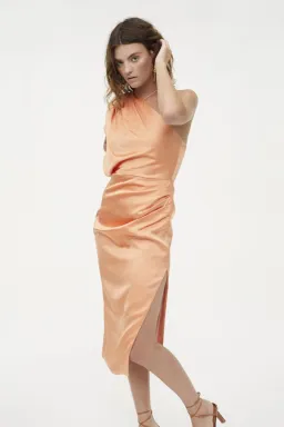 Manning Cartell Hi-Exposure Asymmetric Dress in Melon Size 8 for rent on The Volte - image 3