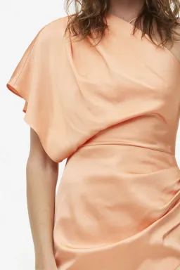 Manning Cartell Hi-Exposure Asymmetric Dress in Melon Size 8 for rent on The Volte - image 2
