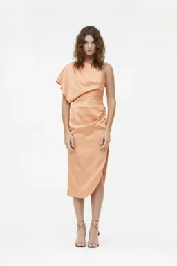 Manning Cartell Hi-Exposure Asymmetric Dress in Melon Size 8 for rent on The Volte - image 1