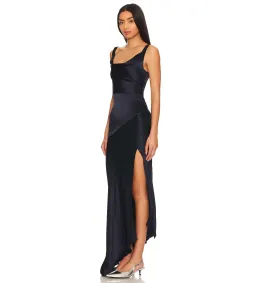 Bec & Bridge Moon Dance Cowl Dress in Navy Blue Size AU8 for rent on The Volte - image 2