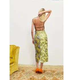 Alemais Adriana Jacquard Midi Gown Multi Floral Size AU16 for rent on The Volte - image 2