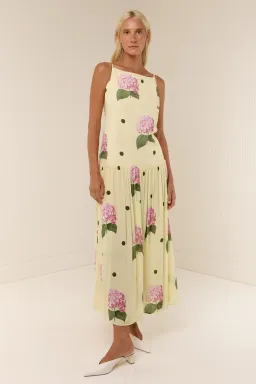 Palm Noosa Dropped Waist Bianca Dress Floral Size 8 for rent on The Volte - image 1