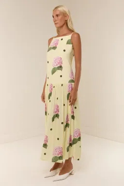 Palm Noosa Dropped Waist Bianca Dress Floral Size 8 for rent on The Volte - image 4