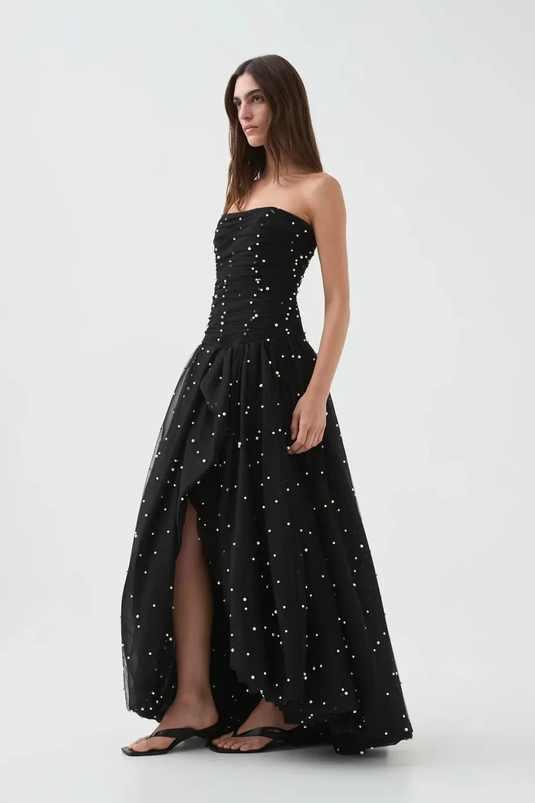 Aje Juniper Gown Black Size 6 for rent on The Volte - main image